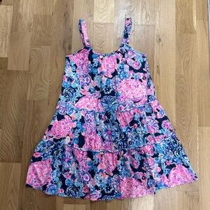 Lilly Pulitzer XS pink and blue summer dress